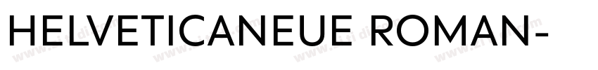 HELVETICANEUE ROMAN字体转换